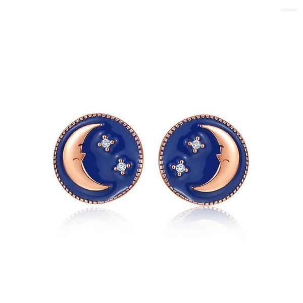 TKJ – boucles d'oreilles pendantes en argent Sterling 2023, produit S925, mode féminine, mignonne petite étoile fraîche, lune, cadeaux en époxy