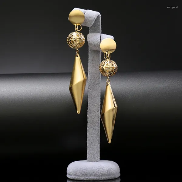 Boucles d'oreilles pendantes en cuivre, grandes boucles d'oreilles pendantes, style bohémien, longues, accessoires de fête de mariage africain, meilleure vente