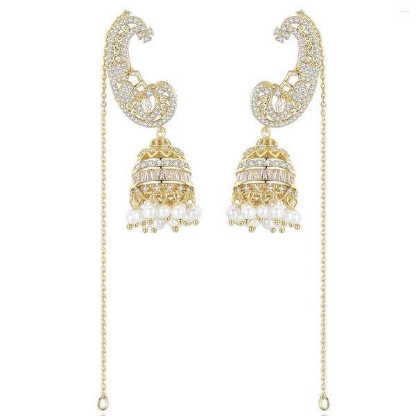 Boucles d'oreilles pendantes tendance en forme de lanterne pour femmes, bijoux de mariée de dubaï, cadeau de fête de mariage, E515