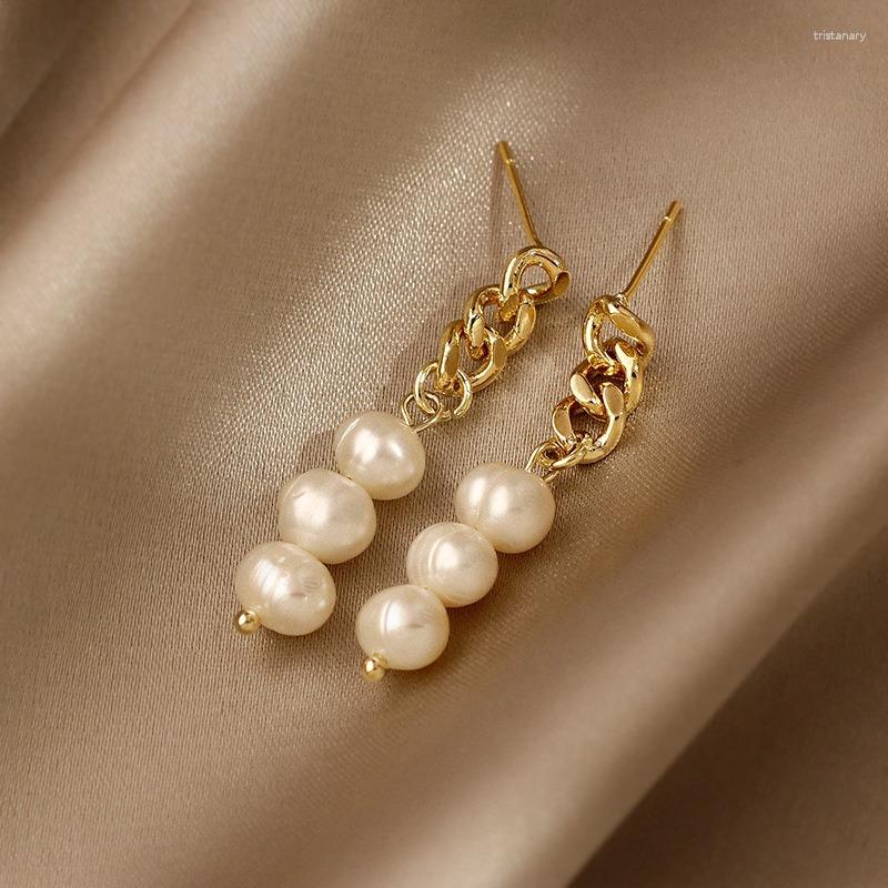 Dangle Oorbellen U-Magical Trendy Chain Natuurlijke Parel Voor Vrouwen Barok Lange Kwast Kralen Party Sieraden Pendientes