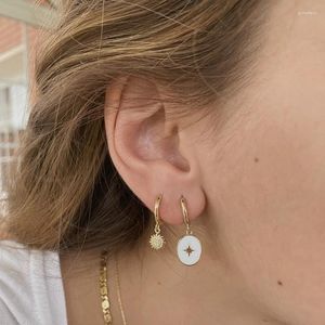 Dangle Boucles D'oreilles VENTFILLE 925 Timbre Argent Or Couleur Tournesol Goutte Pour Femmes Fille Cadeau Bureau Bijoux En Gros