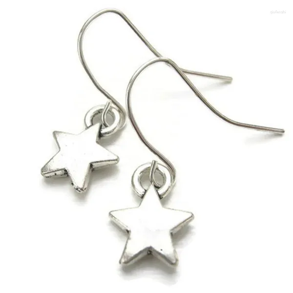 Pendientes colgantes muy pequeños estrellas 3d cinco puntos Sistema solar Espacio exterior Astrología Astronomía Celestial Christmas Regalo