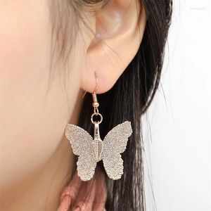 Boucles d'oreilles pendantes WeSparking EMO feuille papillon pendentif plaqué or hameçon goutte Vintage bijoux de mode