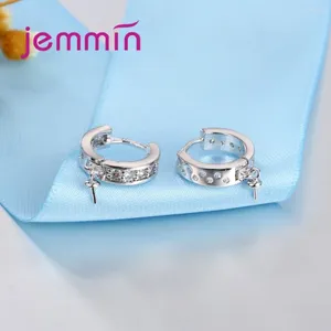 Boucles d'oreilles enveloppe en gros 10pcs 925 Sterling Silver Rhinestome Hook Hook Vers d'oreilles