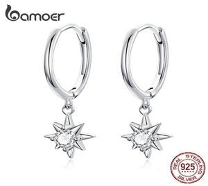 Boucles d'oreilles en peluche avec charme authentique 925 Silver Silver Bright Stars Oreilles pour femmes bijoux de mode SCE759 2105124396399
