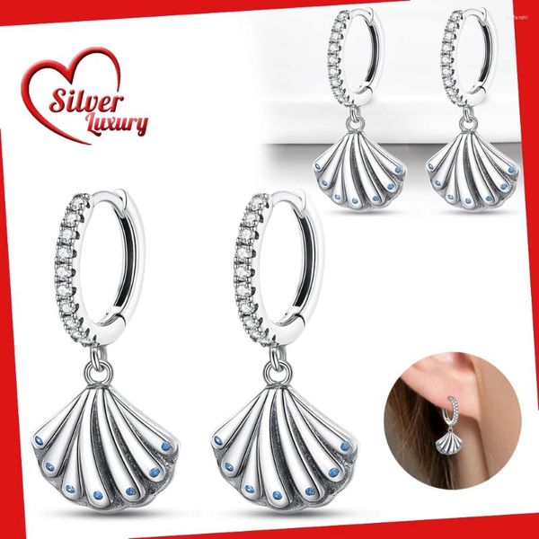 Boucles d'oreilles en peluche femme Hoop 925 STERLING Silver Original Design Ocean Starfish pour femmes bijoux cadeaux