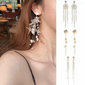 Dangle Oorbellen Vrouwen Lange Strass Kristal Drop Sieraden Gift Stud Oor Kwastje