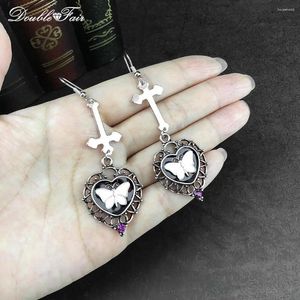 Dangle Oorbellen Y2k 2000s Esthetische Gothic Drop Ear Piercing Oorbel voor vrouwen Goth Zoete Punk Cool Zwarte Kleur Earing Meisjesachtig Sieraden