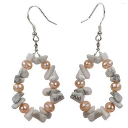 Bengle oorbellen yacq natutal huile pearl 925 sterling zilveren druppel handgemaakte aangepaste sieradencadeaus voor vrouwen moeder meisjes vrouw