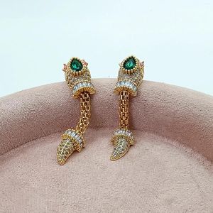 Boucles d'oreilles en pendaison zssanacc, femme de serpent originale et drôle envoyée gratuite mignonne dans des bijoux de créateurs haut de gamme luxe