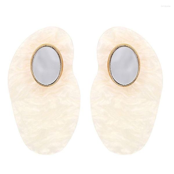 Boucles d'oreilles pendantes Zvoijio miroir géométrique irrégulier acrylique vente en gros