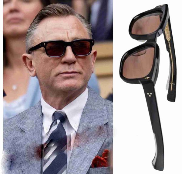 Daniel Craig Mol Luxury Designer Sunglasses Men Femmes Famous Brand Retro UV400 Protect Square OEM ODM New Fashion Trendy Vintage Vint Gernes de soleil 1ew1