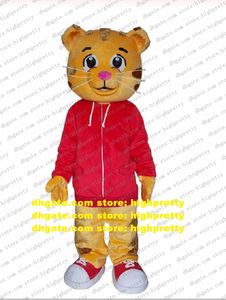 Costume de mascotte Daniel Tiger Costume de personnage de dessin animé adulte peut porter des Costumes portables habillés en mascotte CX035