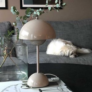 Deense ontwerper Bud Table s Creative Mushroom Led Touch Switch Plug Makaron bedlamp voor slaapkamer bar woonkamer AA230421