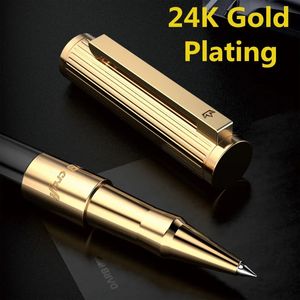 Darb Luxury Rollerball Pen voor het schrijven van 24K Gold Pating Hoge kwaliteit metalen pen Business Office cadeau 240401