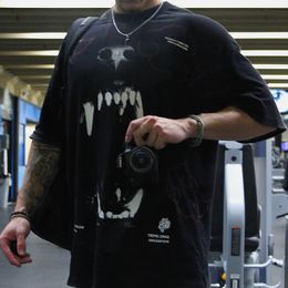 Darcsport Designer Shirts Oversized Bodybuilding Wolven Grafische T-shirts Hoge kwaliteit Workout Amerikaanse maat S tot 3XL Shirts