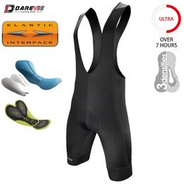 Darevie Cycling Bib Shorts Men Gel Pad 6H Ride Mens Pro Team Italie 7 cm Great Gripper Mtb 240422