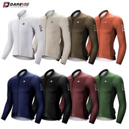 Darevie Cycling Jersey Long Sleeve Summer Pro Aero Slim Fit Sleeves Men Women Breathable Man Maillot 240318