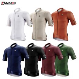 Darevie Cycling Jersey SPF 50 hommes Femmes Cycling Jersey Fashion Bike Jersey Pro Team High Quality Cycling Shirt Mtb Road 240318