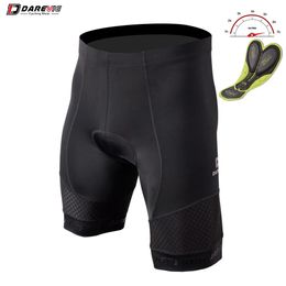 Darevie para hombres pantalones cortos de ciclismo 3D gel de gel 6 horas de viaje Bretelle Pro Ciclismo MTB Road 240422