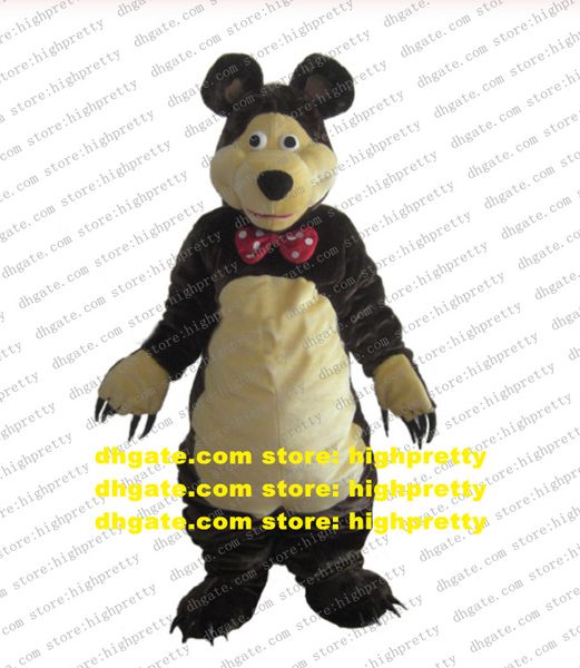 Costume de mascotte d'ours brun foncé, tenue de personnage de dessin animé pour adulte, Image d'ambassadeur, nouveaux produits, lancement CX2049