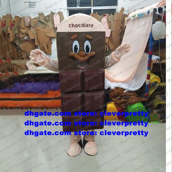Brun foncé chocolat mascotte Costume adulte personnage de dessin animé tenue Costume réunion bienvenue ouverture cadeaux célébration zx1402