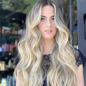 Donkere wortel Hoogtepunten Ash Blonde Ombre Gray Color Body Wave Menselijk Haar Joodse Kosher Silk Top Volledige kanten pruiken Balayage pruik gratis verzending