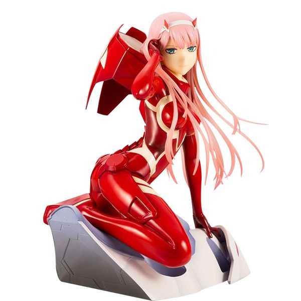 Darling in the FRAN Figuras de anime Zero Two 02 ropa roja 16 cm figura de chica sexy PVC Figura de acción Colección Modelo Muñeca Regalos X0503