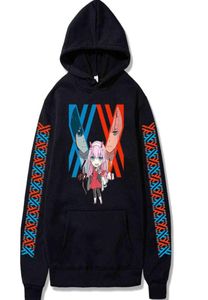 Darling in the Franxx Anime Harajuku Zero Two Beautiful Girl Print Hoodie Men Tops Loose Autumn Winter Sweatshirt Hoody Hoodies Y14896390