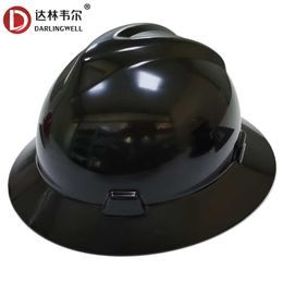 Darlingwell volledige rand harde hoed vg66 hydro gedompelde bouwwerkzaamheden ANSI goedgekeurde HDPE -veiligheidshelm met 4 punten verstelbaar