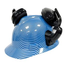 Casco de seguridad DARLINGWELL V Guard para trabajo Industrial, casco de seguridad CE ABS con orejeras, protección para la cabeza de construcción antirruido