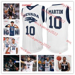 Darrion Williams Nevada Wolf Pack Basketball Jersey Custom Stitched Mens Youth 2 Jarod Lucas 0 Hunter McIntosh 1 Tyler Powell 13 Kenan Blackshear Nevada Jerseys