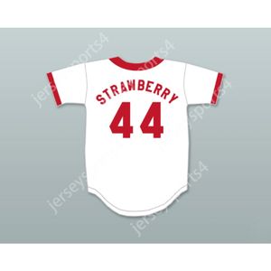 DARRYL STRAWBERRY 44 SPRINGFIELD CENTRALE NUCLÉAIRE SOFTBALL ÉQUIPE DE BASEBALL JERSEY Haut cousu