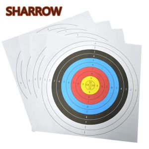 Fléchettes 10 / 20pcs 60 * 60cm cibles de tir à l'arc de papier Ferme Arrow Bow Target Practice Formation pour les accessoires de tir de prise de vue intérieure en plein air Accessoires