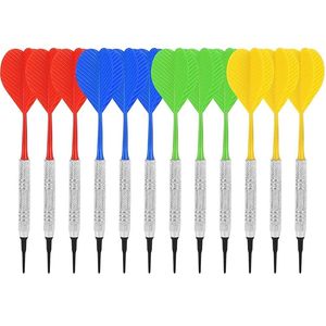 Darts 12 stuks zachte tipbalk Dart voor elektronische of plastic dartboard met extra 24 zwarte vervangingstips 220913