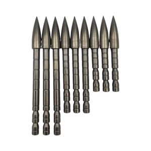 Fléchettes 12pcs 4,2 mm de la tête de flèche Point de balle pointe flèche tête bricolage 80 100 120 grain pour id 4,2 mm arbre de flèche arborescence arc accessoire