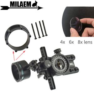 Darts 1 st boogschieten compound bow sight adapter kan toevoegen lens aluminium legering boog zicht buiten sportdoel richt op schietaccessoires