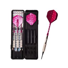 Darts 3 stks set 16g Hoge kwaliteit elektronische dart antithrow antislip professionele soft tip darts rode aluminiumfolie vleugel dart set278W