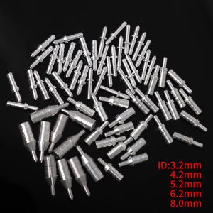 DARTS 36pcs Archery Compuesto Repuesto RECURSO Pin de aluminio de aluminio para ID de eje de flecha 3.2/ 4.2/ 5.2/ 6.2 /8.0 mm Accesorio de flecha