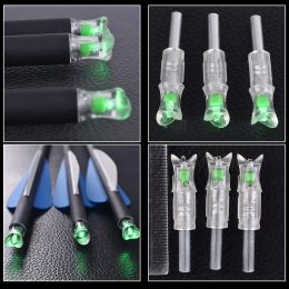 Darts 3 stcs verlicht automatisch kruisboog pijl pijl strik string geactiveerd boogschieten nock led pijl nock voor id7.6 mm pijlas