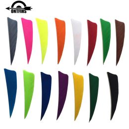 Fléchettes 50pcs Natural 3 "Shield Cut Fletching Flèches Plumes Aigle droite Plume de dinde Flèche Arc Arc accessoires