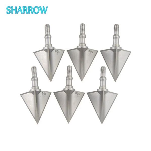 Fléchettes 6pcs archerie Broadheads 3 lames Vis de la tête de la tête de la tête de la tête de la tête de la tête de la tête de la tête de la tête