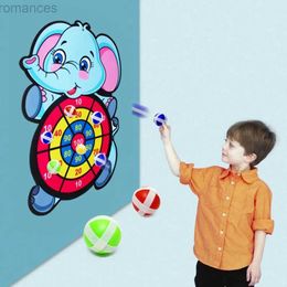 Fléchettes enfants loisirs éléphant dessin animé accessoires de sport balle collante jouet arithmétique fléchette jouet Animal jeu de fléchettes 24327
