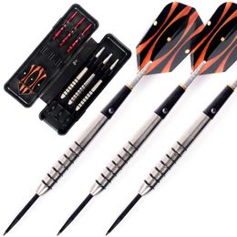 Darts Cuesoul Professional 19g 90% Tungsten stalen punt Darts ingesteld met aluminium schachten Plastic slanke vluchten Hoge kwaliteit 0106