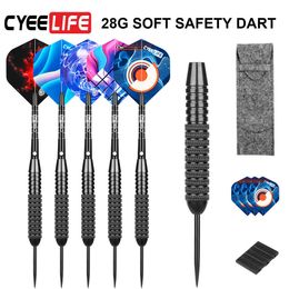 Fléchettes CyeeLife 26g Pointes en acier Fléchettes avec étui Fat Strong Alu Shafts avec extra PET Flights Professional Home fléchettes set 0106