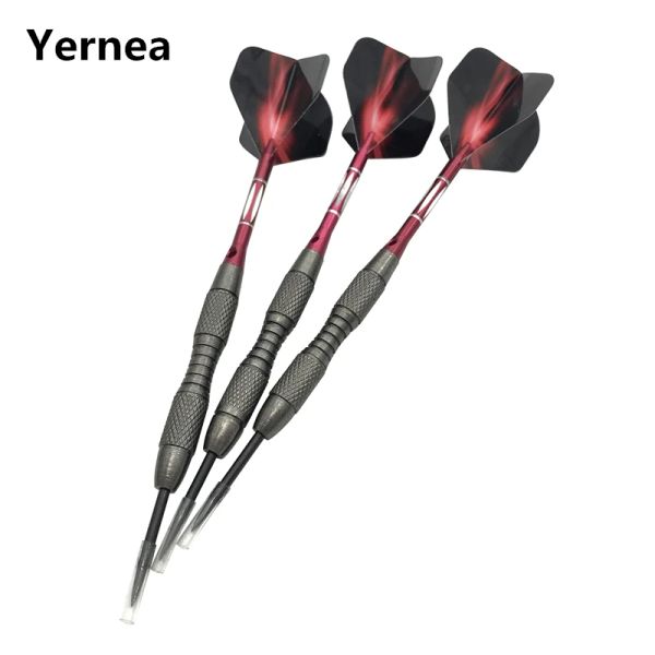 Fléchettes fléchettes 3pcs fléchettes dures profeeonales d'environ 20 g de divertissement sportif intérieur Mouvement des arbres de fléchettes en aluminium rouge