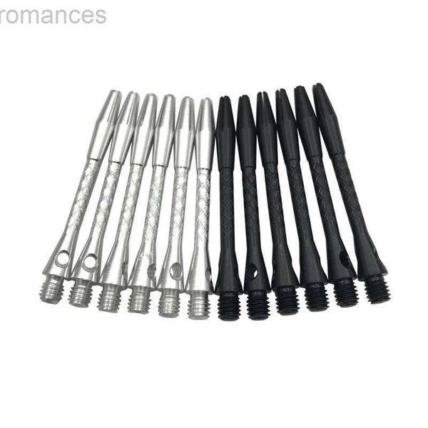 Fléchettes Haute qualité 6 pièces/lot accessoires de fléchettes arbre en alliage d'aluminium matériel 45mm arbres argenté blanc et noir deux couleurs Dart 24327