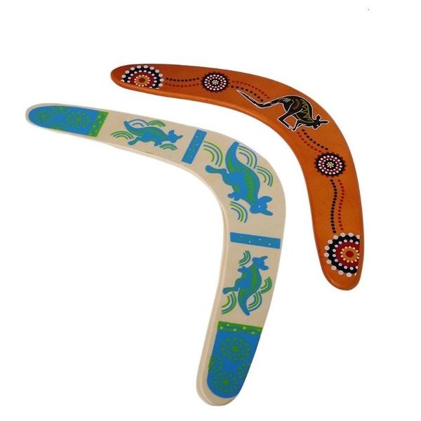 Fléchettes Kangourou Throwback V Boomerang en forme de disque volant Lancer Catch Jeu de plein air Jouets pour enfants Accessoires interactifs parents-enfants 230720 Dro Dh9Wk