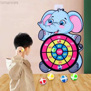 Fléchettes Montessori enfants dessin animé Animal jeu de fléchettes balle collante cible jeu de sport en plein air fête jouets interactif jouet éducatif cadeau 24327