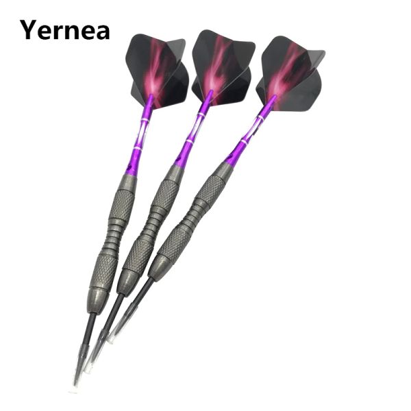 Fléchettes Steel Tip Darts 3pcs Indoor Sports Professional 20g Darts Hard Throwing Movement Dart Purple Darts Shafts Flights Dardos Flight